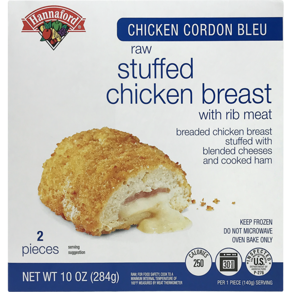 Hannaford Chicken Cordon Bleu Stuffed Chicken Breast (10 oz) Instacart