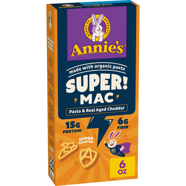 Annie's Super! Mac Super Shapes Pasta and Real Aged Cheddar