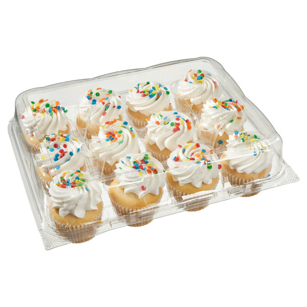Kirkland Signature White Cupcakes with White Buttercream, 12-count