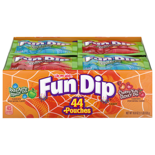 Lik-m-aid Fun Dip Razz Apple Magic Dip & Cherry Yum Diddly Dip