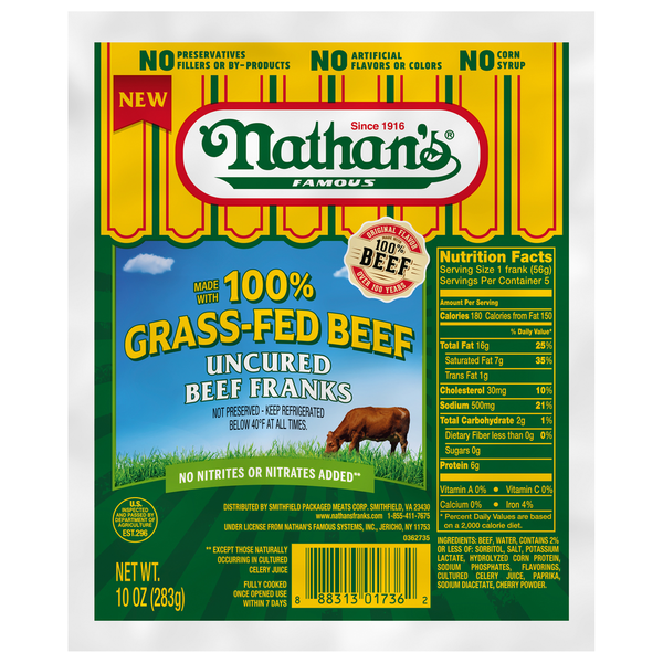 Nathan’s Famous Uncured Beef Franks