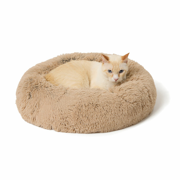 Whisker City Mohair Cat Bed - Tan