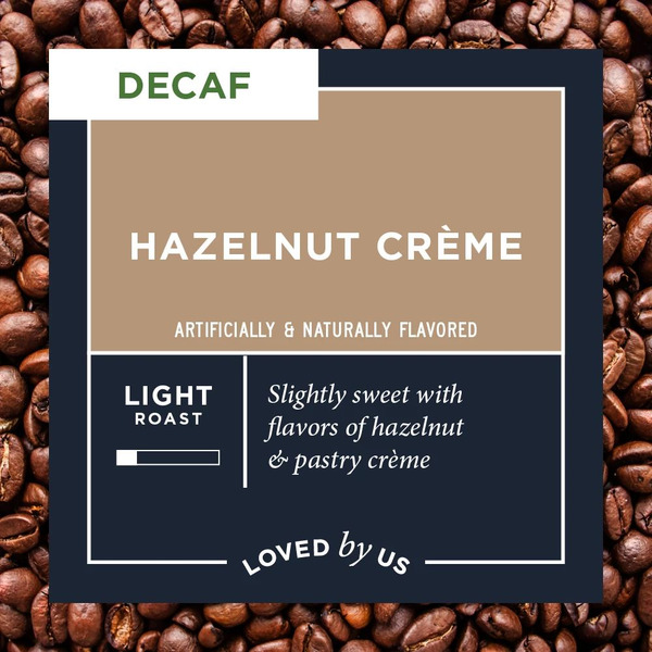 DL Hazelnut Crème Decaffeinated Whole Bean Coffee Same-Day