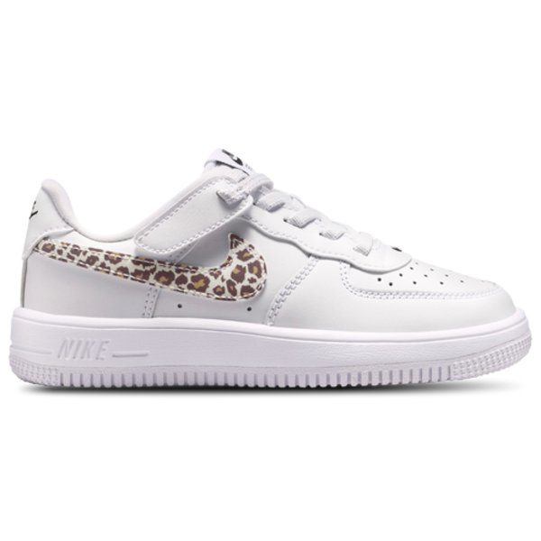 Nike Air Force 1 Low EasyOn Boys' Preschool Basketball Shoe, Size 13 - White/Black