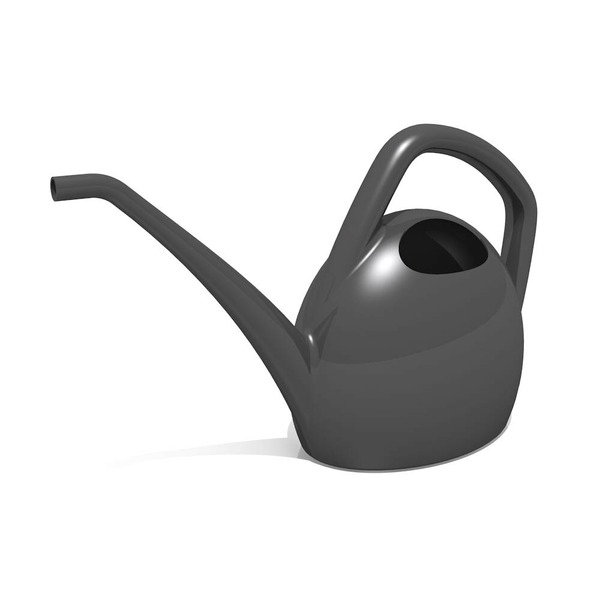 Bloem 0.4-Gallon Black Plastic Classic Watering Can