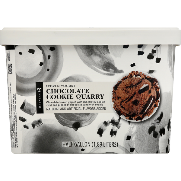 Publix Premium Frozen Yogurt, Chocolate Cookie Quarry (0.5 gal) Instacart