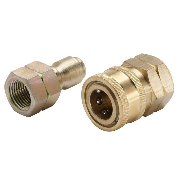 Ryobi 3/8 In. Male Quick-connect X Female Npt Kit For Most Gas And Electric Pressure Washer Brands Up To 4000 Psi