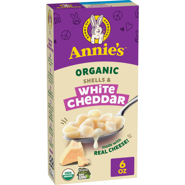 Annie's Organic Shells Pasta and White Cheddar Cheese