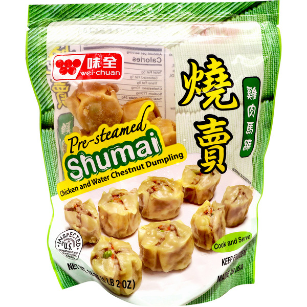 Wei-Chuan Shumai, Pre-steamed, Chicken and Water Chestnut Dumpling