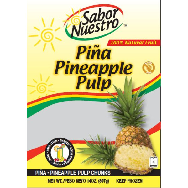 Frozen Sabor Nuestro - Pineapple Pulp - 14 oz