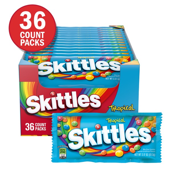 Skittles Tropical Fruity Candy Singles (36 ct) from Smart & Final