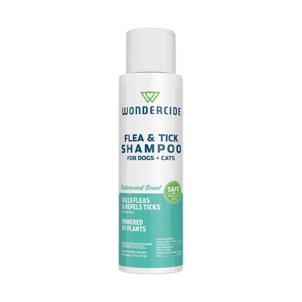 Wondercide Natural Flea & Tick Shampoo for Dogs & Cats - Cedarwood Scent