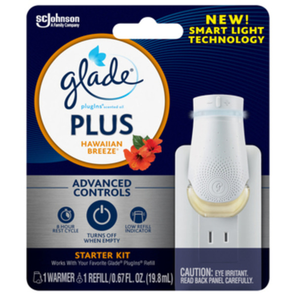 Glade PlugIns Plus Scented Oil Air Freshener Starter Kit, Hawaiian Breeze - Thumbnail 5