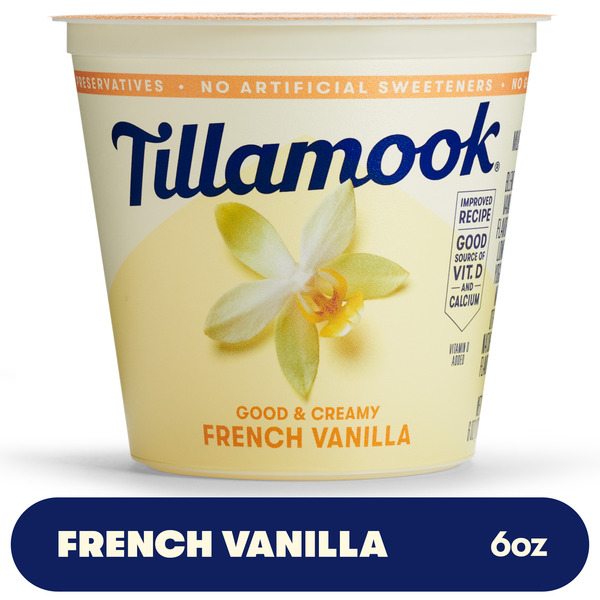 Tillamook French Vanilla Lowfat Yogurt