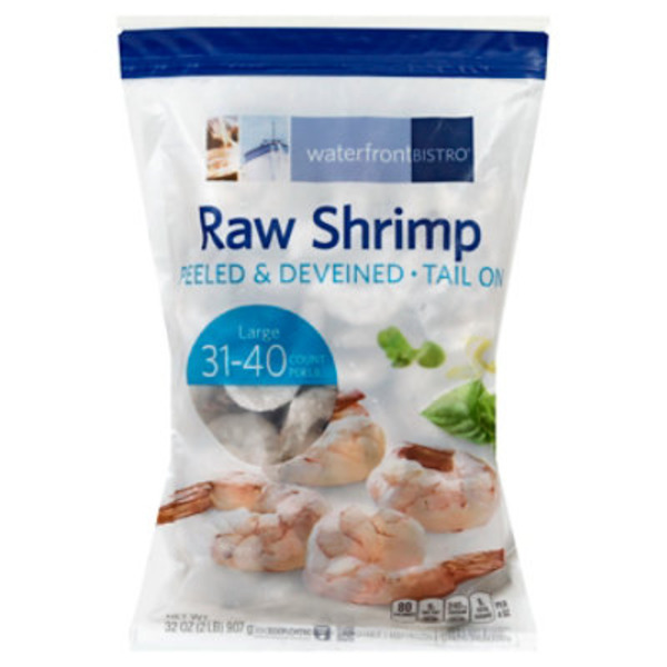 Waterfront Bistro 31-40 Raw Peeled & Deveined Shrimp