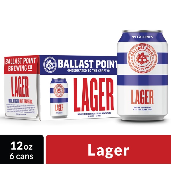 Ballast Point Brewery Lager Craft Beer Cans (12 fl oz) Instacart
