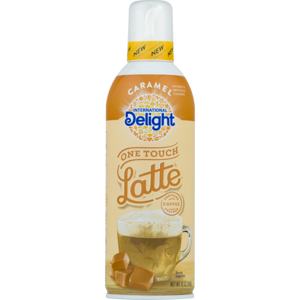International Delight One Touch Frothing Coffee Creamer Latte Caramel