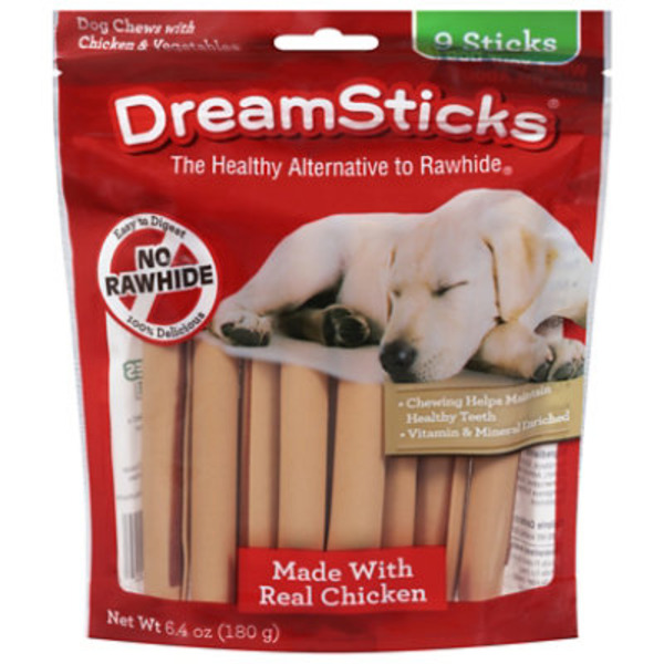DreamSticks Dog Chews, Vegetable & Chicken