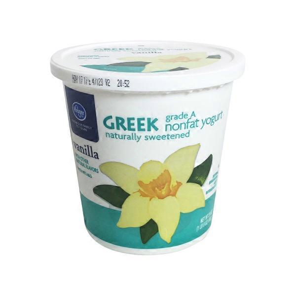 Kroger Greek Nonfat Yogurt, Vanilla (24 oz) Instacart