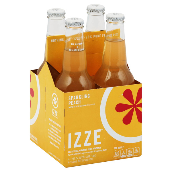 IZZE Sparkling Peach Juice Beverage Same-Day Delivery | Bristol Farms