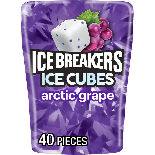 ICE BREAKERS Ice Cubes Arctic Grape Flavored Sugar Free Chewing