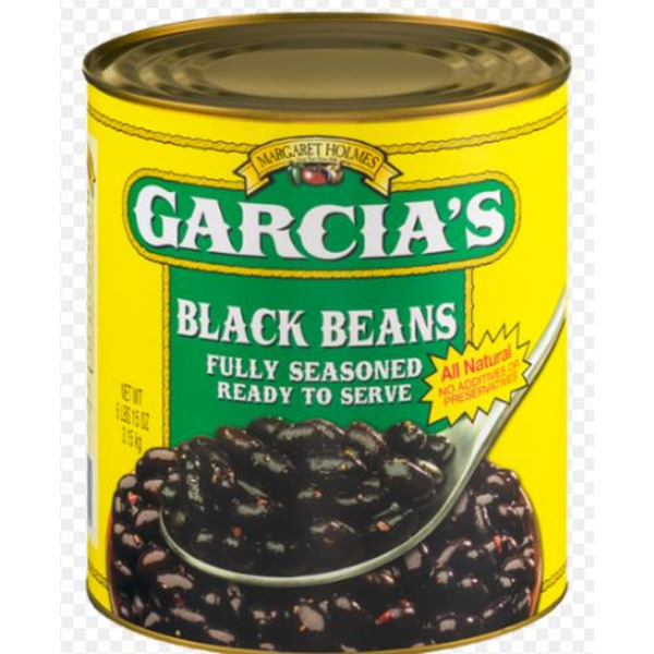 Garcia Seasoned Black Beans - #10 cans