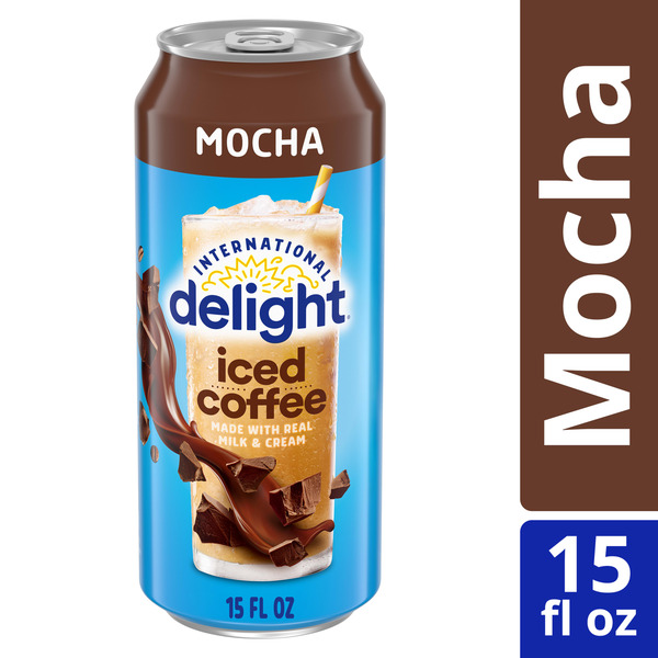 International Delight Iced Coffee, Mocha, Grab and Go Coffee Drinks Made with Real Milk and Cream, 15 FL OZ Can