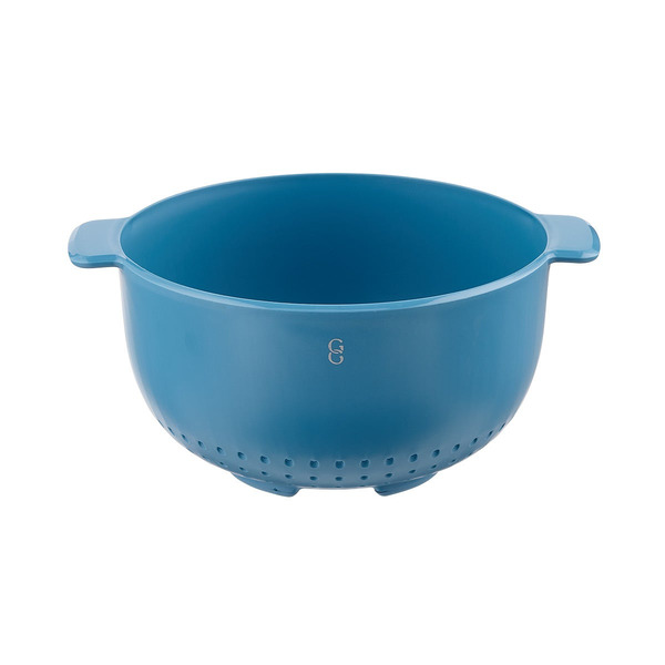 Farberware 5 qt Colander, 9-3/4 x 12 x 5-1/2 in - Blue