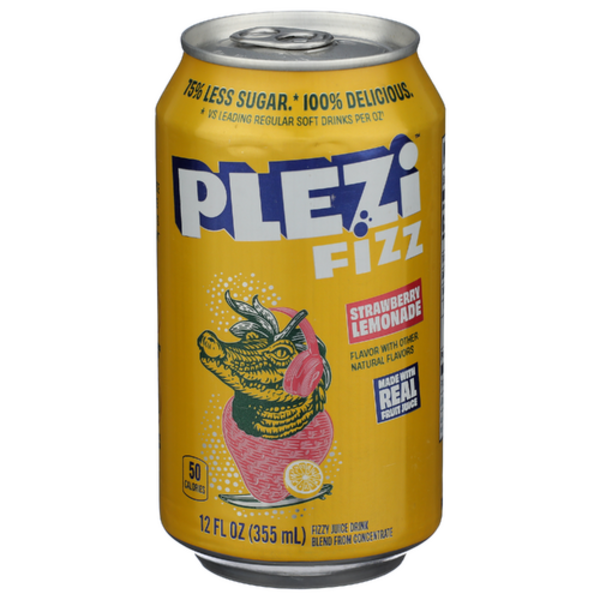 Plezi Strawberry Lemonade Fizzy Juice Drink Same-Day Delivery or