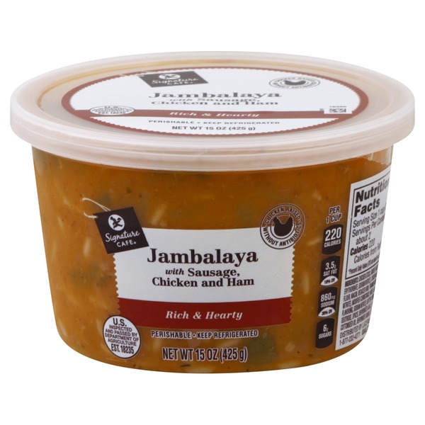 Signature Cafe Jambalaya, with Sausage, Chicken and Ham (15 oz) from