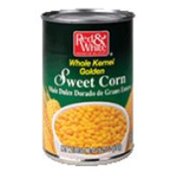 Red & White - Whole Kernel Corn - 12/15 oz cans