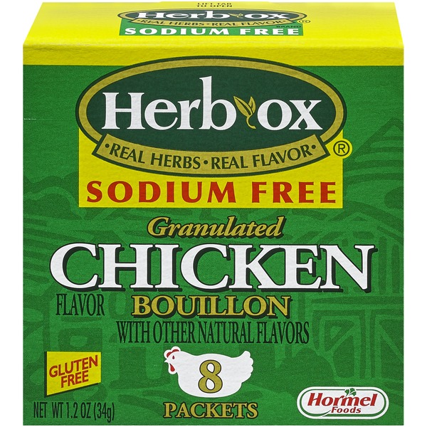 Publix Hormel Foods HERBOX Bouillon, Sodium Free, Chicken Flavor