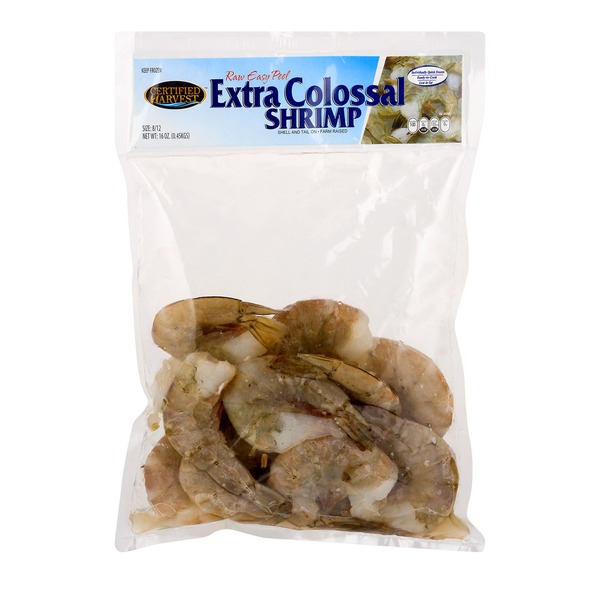 Certified Harvest Raw Easy Peel Extra Colossal Shrimp (16 oz) from Giant Food Instacart