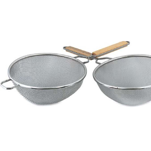 Alegacy - Stainless Steel Double Mesh Strainer, 10.25"