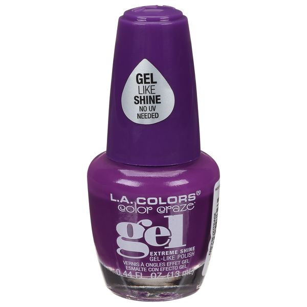L.A. Colors Nail Polish, Extreme Shine, Gel, CNP736 Outrage