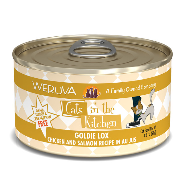 Weruva Cats in the Kitchen, Goldie Lox with Chicken & Salmon Au Jus