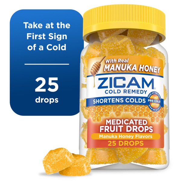 Zicam Cold Remedy Zinc Medicated Fruit Drops Same-Day Delivery
