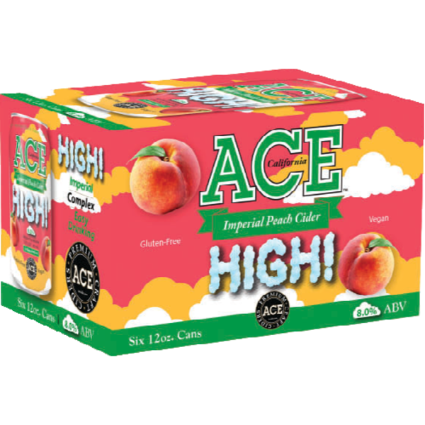 Ace Cider Imperial Peach Cider 6 Pack Cans