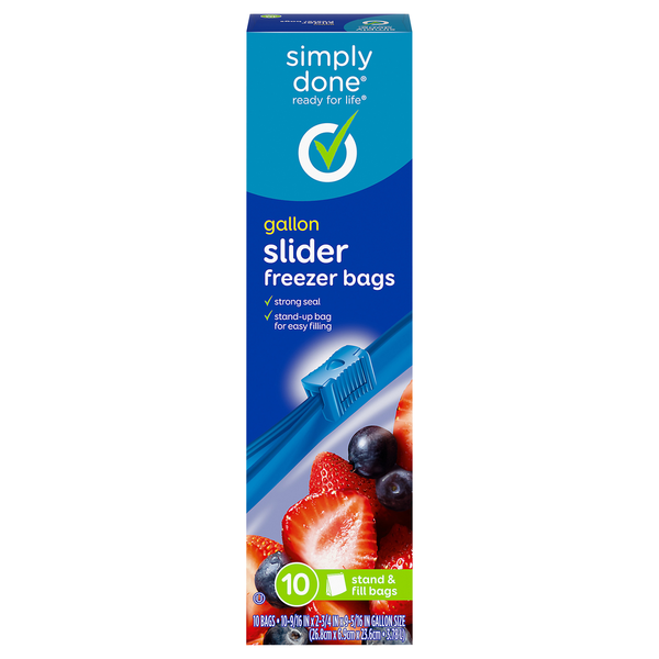 Simply Done Gallon Slider Freezer Bags Same-Day Delivery or Pickup