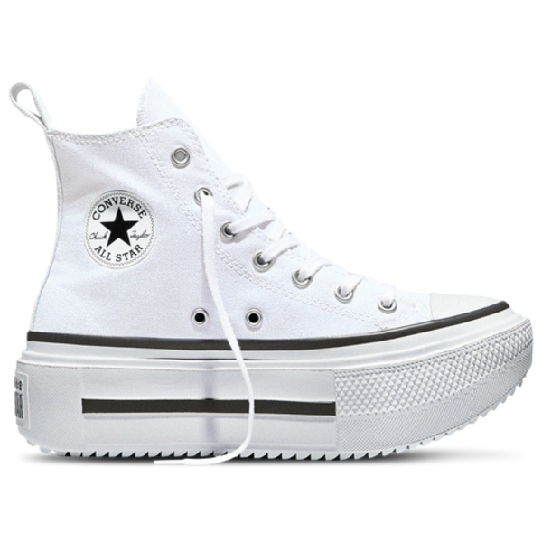 Converse Girls' Chuck Taylor All Star Lift Double Stack Grade School Shoe, Size 5 - White/Black