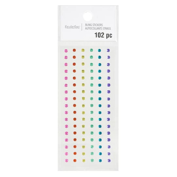 Recollections Multicolored Rhinestone Stickers