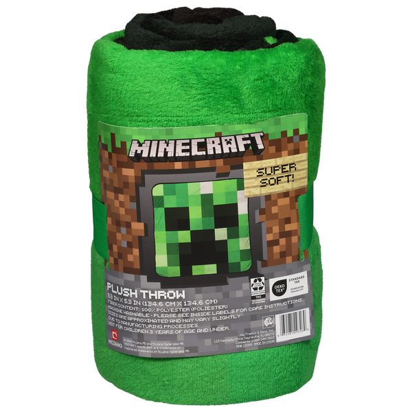Jay Franco & Sons Plush Throw, Super Soft, Minecraft