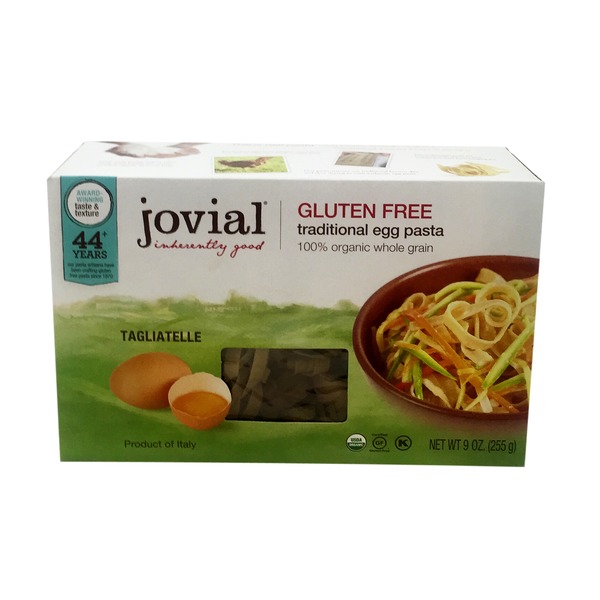 Jovial Gluten Free 100 Organic Whole Grain Traditional Egg Pasta from