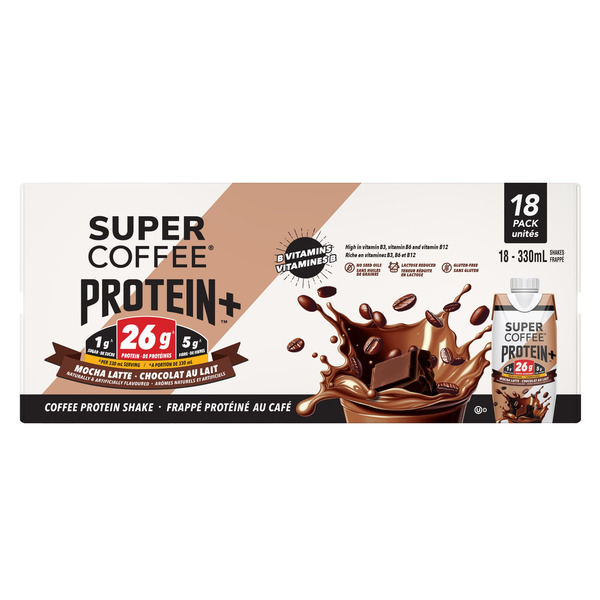 Super Coffee Mocha Latte Protein+ Coffee Protein Shake