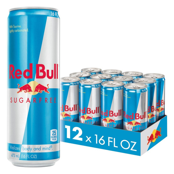 Red Bull - Energy Drink, Sugar Free - 12/16 oz