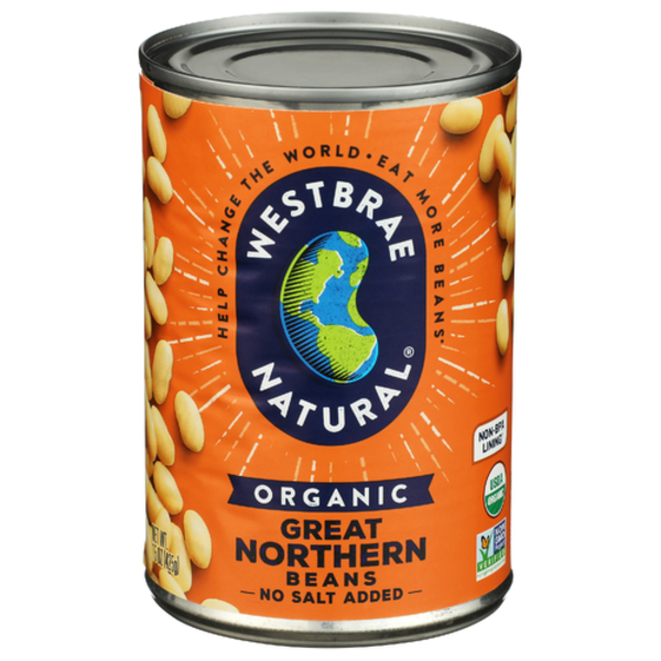 Westbrae Organic No Salt Added Great Northern Beans