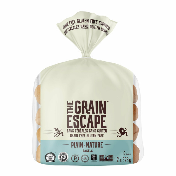 The Grain Escape Grain Free, Gluten Free, Plain Bagels