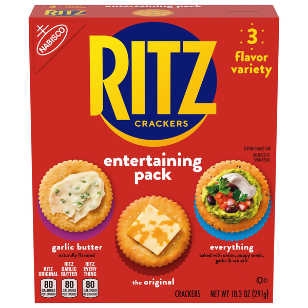 Food Lion Ritz Crackers, Garlic Butter/The Original/Everything ...