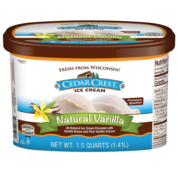 Cedar Crest Ice Cream Natural Vanilla Same-Day Delivery or Pickup