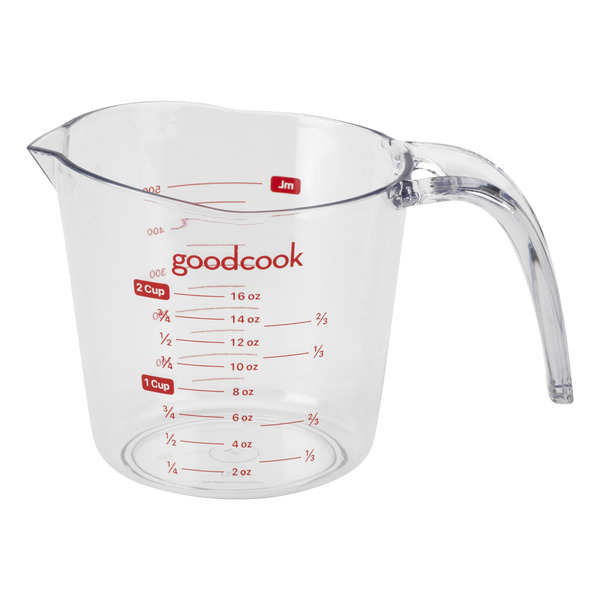 GoodCook Everyday 2 Cup Liquid Measuring Cup with Ounces and Milliliter Markings